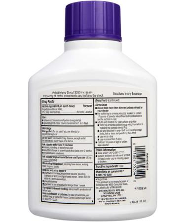 Rite Aid Laxative Powder | Polyethylene Glycol 3350 | 30 Doses 17.9 oz | Effective Stool Softener for Constipation Relief - Ship Internationally - Buy Online on GoSupps.com