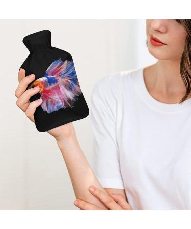 Buy Color Fish Hot Water Bottle with Plush Cover - Hand Warmer for Adults & Kids - 26.5x15.3cm - International Shipping Available - Buy Online on GoSupps.com