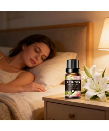 Lily Essential Oil 10ml Single Bottle - Natural Aromatherapy Oil for Diffuser Skin Care Massage & Home Fragrance - Buy Online on GoSupps.com