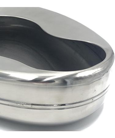 Bedpan Stainless Steel Bed Pans Resistant Ergonomic Portable Bed Pans for Adults Elderly Elderly Bed Pan Bedridden - Buy Online on GoSupps.com