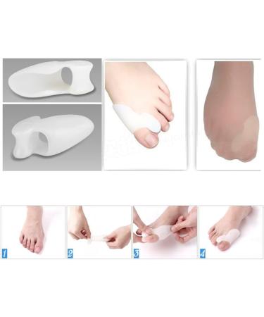 Toe Separator & Spreader | Careforyou - Pain Relief for Inflamed Feet | Align Toes & Protect Against Bale Infections - 1 Pair White - Buy Online on GoSupps.com