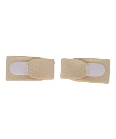 2pcs Hammer Toe Straightener Strap Hammer Toe Corrector Skin Color Universal Soft Ergonomic Claw Toe Corrector for Bent Toe (M)