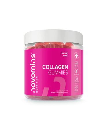 Collagen Gummies - Sugar Free Marine Collagen Gummies - Superior Type 1 Hydrolysed Collagen - Infused with Biotin Vitamin C and Hyaluronic Acid - by Novomins