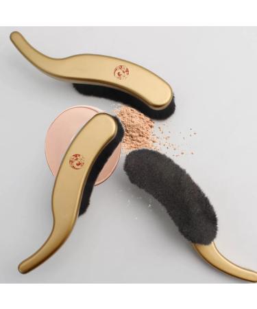 ENERGY Large Flat Kabuki Brush - Vegan Synthetic Foundation Brush for Liquid & Cream Makeup - Perfect for Blending & Buffing - Long Gold Aluminum Handle - Buy Online on GoSupps.com