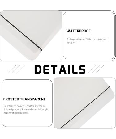 1set Piece Nail Art Organizer nail tools Finished Nail Displaying Book Nail Display Holder Finished Nail Sample Plate Nail Color Sample Booklet plastic manicure Accessories 23x18cm Transparent - Buy Online on GoSupps.com