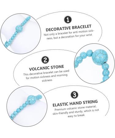 Healeved 4pcs Organic Kelp Anti Motion Sickness Bracelet Set - Adjustable Acupressure Sea Bands for Nausea Relief - Travel Essential - Buy Online on GoSupps.com