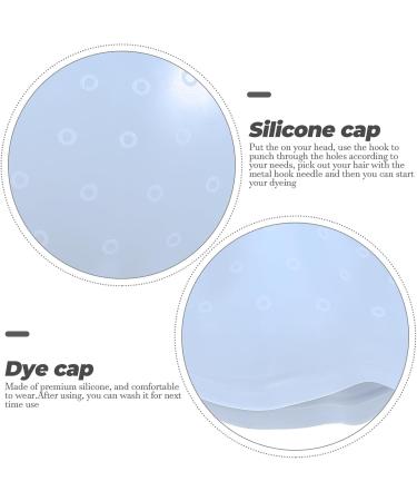 Bonnet de Teinture en Silicone lastique Taille Unique avec Crochets Perfor s Outil de Coloration R utilisable pour Salon de Coiffure et Usage Domestique Couleur Al atoire - Buy Online on GoSupps.com
