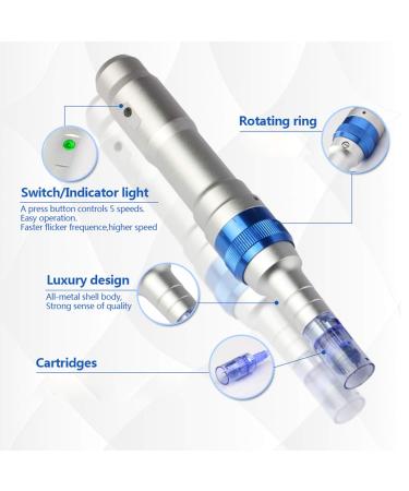Dr. Pen Ultima A6 Professional Microneedling Pen | Electric Wireless Derma Auto Pen with 4 Cartridges | Best Skin Care Tool Kit for Face and Body - Buy Online on GoSupps.com