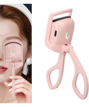 Electric Eyelash Curler Heated Eyelash Curler with Silicone Heating Pads Type-C Rechargeable 2 Heating Modes Quick Natural Heated Lash Curler Eye Lashes for Women Girls Pink - Buy Online on GoSupps.com