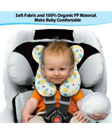 KAKIBLIN Baby Travel Neck Support Pillow - Pineapple Design for Car Seat & Pushchair - Buy Online on GoSupps.com