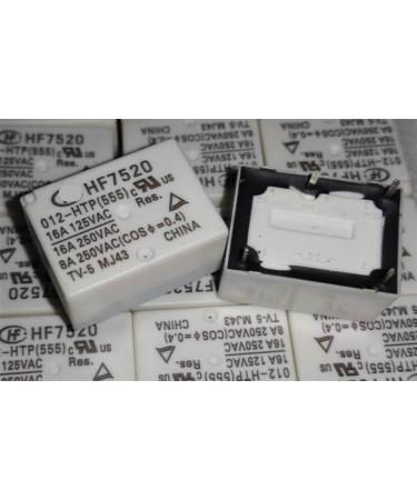 HF7520 012/024-HP/HST/HTP(555)/(323)/(551)/(335) (7520-1A) Relay 4pins 16A 1Pcs (Size : HF7520 012-HTP(555))