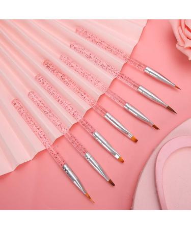 Nail Drawing Pen Slim and ConvenientDurable Nail Art Pen Fashionable Manicure Shop Beauty Salon for Home Salon Shop(Red rod)