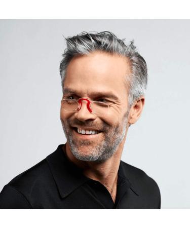 Nooz Templeless Reading Glasses - Unisex - Rectangular - 6 Colors & 5 Diopters - Red 3x - Shop Internationally - Buy Online on GoSupps.com