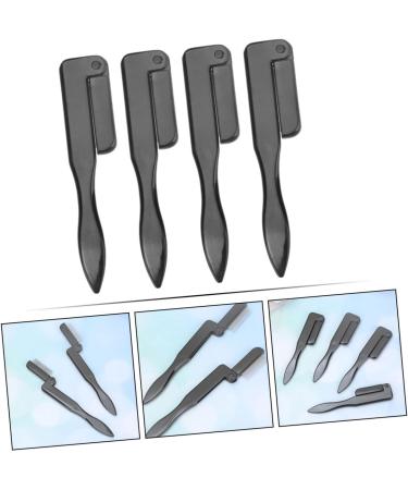 Mipcase 4pcs Stainless Steel Eyelash Comb & Eyebrow Brush Set - Portable Grooming Tools for False Lashes & Eyelash Mascara - Ideal Mini Lash & Brow Comb - Buy Online on GoSupps.com