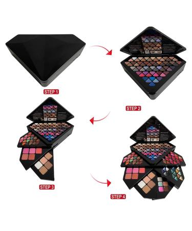 VERONNI All-in-One Makeup Kit for Women - 130 Color Palette Set Includes Eyeshadow Lip Gloss Concealer Highlighter & More - Perfect Makeup Gift Kit - Buy Online on GoSupps.com