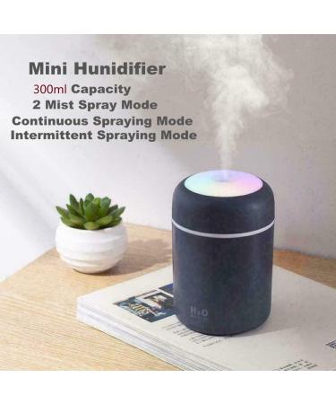 Colorful Mini Humidifier & Essential Oil Diffuser USB Portable for Car, Office, Bedroom - 7 Color 2 Mist Modes, Super Quiet (Navy) - Buy Online on GoSupps.com