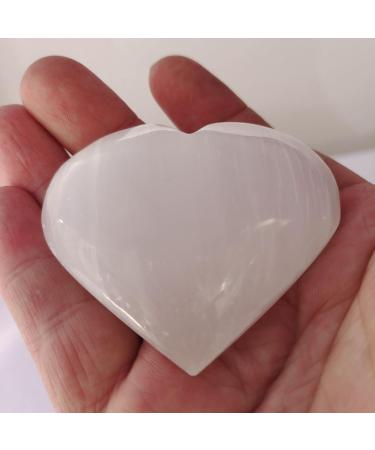 Specimen Healed Natural Crystal Heart Gypsum Heart Hand Made Quartz Gemstones Stone Hearts Balancing Collector Crystals Reiki As a Gift FZUGEDRLI - Buy Online on GoSupps.com