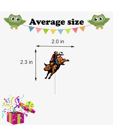 18pcs Cowboy Cupcake Toppers for Boys Girls Western Birthday Party Decorations Cow Cowboy Hats Boots Cake Decorations Rodeo Bullfight Bull Party Supplies - Buy Online on GoSupps.com