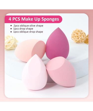 Sularpek Makeup Sponge Set - 4 PCS Beauty Blender Marshmallow Sponges for Liquid Foundation, Powder, Sunscreen, and Cream - Buy Online on GoSupps.com