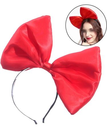 Frcolor Super Large Red Bowknot Headband Women and Girls' Hair Hoop Bow Headdress Hair Accessories for Party and Cosplay Decoration (Red) - Buy Online on GoSupps.com