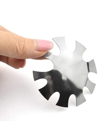Deep Oval French Smile Line Nail Art Trimmer Cutter Tool - 9 Sizes - Silver - Buy Online on GoSupps.com