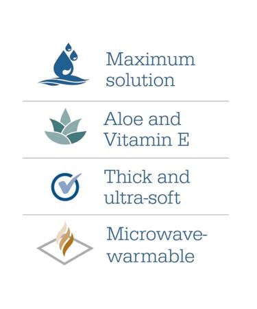 Comfort Bath Cleansing Washcloths - 8 Pack of 8 | Gentle Cleansing for Sensitive Skin - Buy Online on GoSupps.com
