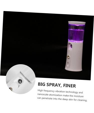 VINTORKY 1 Set Hydrating Instrument Face Humidifier Travel Humidifier Handheld Clothes Steamer White Abs 12X4.5X4.3cm - Buy Online on GoSupps.com