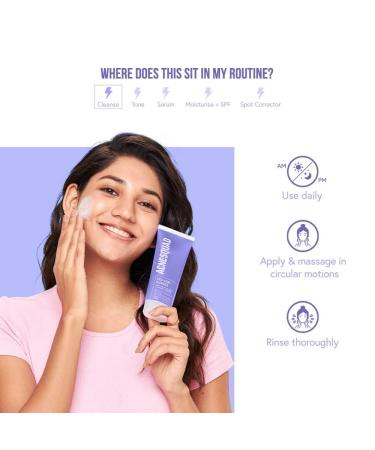 Acne_Squad Face Wash - Salicylic Acid & Thymol T Essence for Acne-Prone Skin | Hydrating Non-Drying Cleanser for All | 100ml - Buy Online on GoSupps.com
