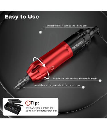 Wormhole Tattoo Kit - Professional Machine, Cartridge Needles, Power Supply - for Artists and Beginners | WTK157 - Buy Online on GoSupps.com