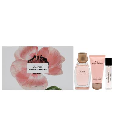 Narciso Rodriguez All Of Me for Women - 3 Pc Gift Set 3.3oz EDP Spray 1.6oz Body Lotion 0.33oz EDP Spray