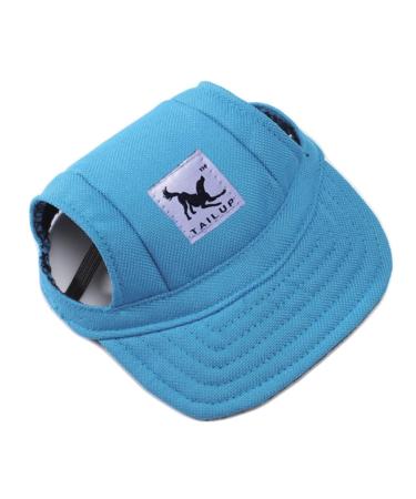 Surakey dogs baseball cap adjustable outdoor sports dog baseball cap dog cap sun protection dogs with ear holes dog baseball cap sun hat for dogs pets m blue