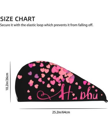 Happy Mother's Day Microfiber Hair Towel | Super Absorbent Coral Velvet Wrap for Long Curly & Thick Hair - Buy Online on GoSupps.com