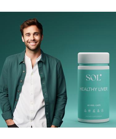 Sol Nutrition Healthy Liver Supplement: Cleanse Supplement for Liver Health Encourages Liver Enzymes Production Increased Metabolism 60 Easy-to-Swallow Capsules - Buy Online on GoSupps.com