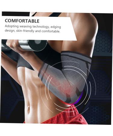 Healifty Elbow Brace Sleeve - 2 Pairs Wristband & Elbow Support for Yoga Protective Guard & Comfort | Best Elastic Elbow Protection - Buy Online on GoSupps.com