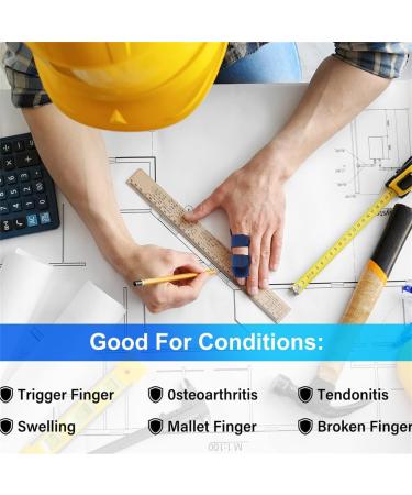 Adjustable Trigger Finger Splint Brace - Finger Straightener & Support for Arthritis Knuckle Injury & Broken Fingers - 2pcs - Buy Online on GoSupps.com