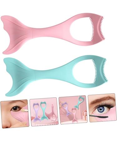 PAMINGONO 2pcs Mascara Brush Applicator Eyelash Comb Women Cosmetics Mascara Shield Eyeliner - Buy Online on GoSupps.com