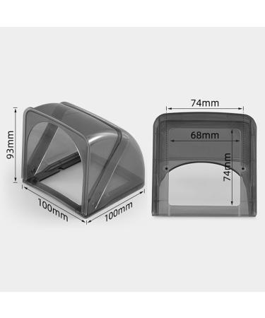 Yuqilin Transparent Black Socket Covers - Child Locking Waterproof Plug Protection for Type A Switches & Sockets - Buy Online on GoSupps.com