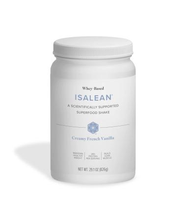 Isagenix IsaLean Shake - Complete Superfood Meal Replacement Drink Mix for Maintaining Healthy Weight and Lean Muscle Growth - 826 Grams - 14 Meal Canister (Creamy French Vanilla Flavor)