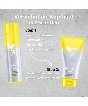 Plantur 39 Hyaluron Shampoo & Rinse Set - 250ml + 150ml for Moisture & Menopausal Hair Loss Relief | International Shipping - Buy Online on GoSupps.com