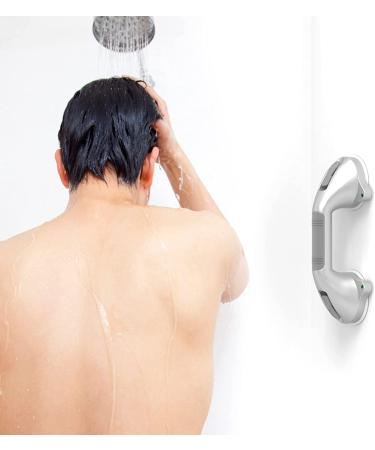 SAFETY+BEAUTY 12inches Balance Assist Bathroom Shower Handle Suction Bath Grab Bar with Indicators  (Silver/Grey) Gray 12 Inch - Buy Online on GoSupps.com