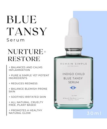 Remain Simple Indigo Child Blue Tansy Serum - Organic Plant Based Cruelty Free Face Oil - 1 oz - Buy Online on GoSupps.com