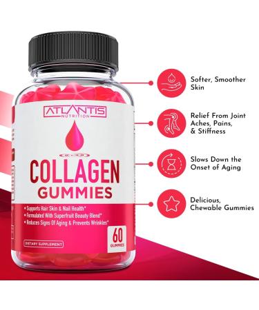 Atlantis Nutrition Collagen & Magnesium Gummies Combo Pack - 120 Gummies - Buy Online on GoSupps.com