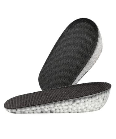 Cushion Inserts Shoe Heel TPU Shoe Lift to Relieve Pressure Shock Absorption Heel Protectors Adult Breathable Stand for Heel Spurs and(Black2.5cm)