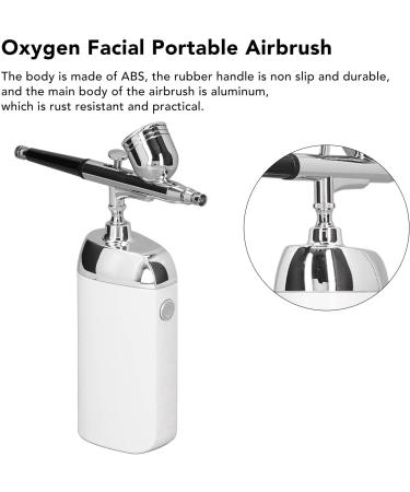 Oxygen Facial Portable Airbrush Oxygen Facial Portable Airbrush Portable Makeup Airbrush Cordless Handheld USB Charging Facial Mist Sprayer for Cake Decoration (White) - Buy Online on GoSupps.com