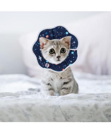 Slson Adjustable Soft Cone Recovery Collar for Cats & Dogs - Blue (S) - Post-Surgery Protection & Injury Recovery - Buy Online on GoSupps.com