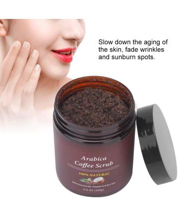Natural Coffee Body Scrub Cream - Exfoliating & Anti-Aging | Fades Fine Lines | 250g - Buy Online on GoSupps.com