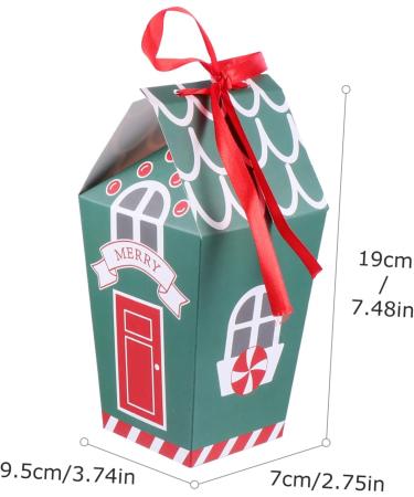 ifundom 10pcs Nougat Box Containers for Food Cookies Party Favors Paper Candy Bags Ornament Biscuit 19.5x9.5x7cm Green - Buy Online on GoSupps.com