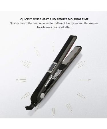 Upgrade Infrared Hair Straightener | Professional Cold Flat Iron for Damaged Hair Care & Treatment | LCD Display 360 Swivel Cord Auto Off Dual Voltage - Black - Buy Online on GoSupps.com