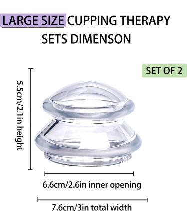 GreenLife Cupping Therapy Sets - Silicone Cups for Sore Muscles & Pain Relief | Large 2 Pack - Buy Online on GoSupps.com