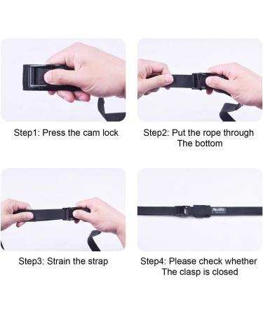 WONITAGO 15ft Rack Strap Tie Down Straps for Surfboard SUP Paddleboard Kayak Canoes - Black/Yellow/Gray Orange (Pair) - Buy Online on GoSupps.com